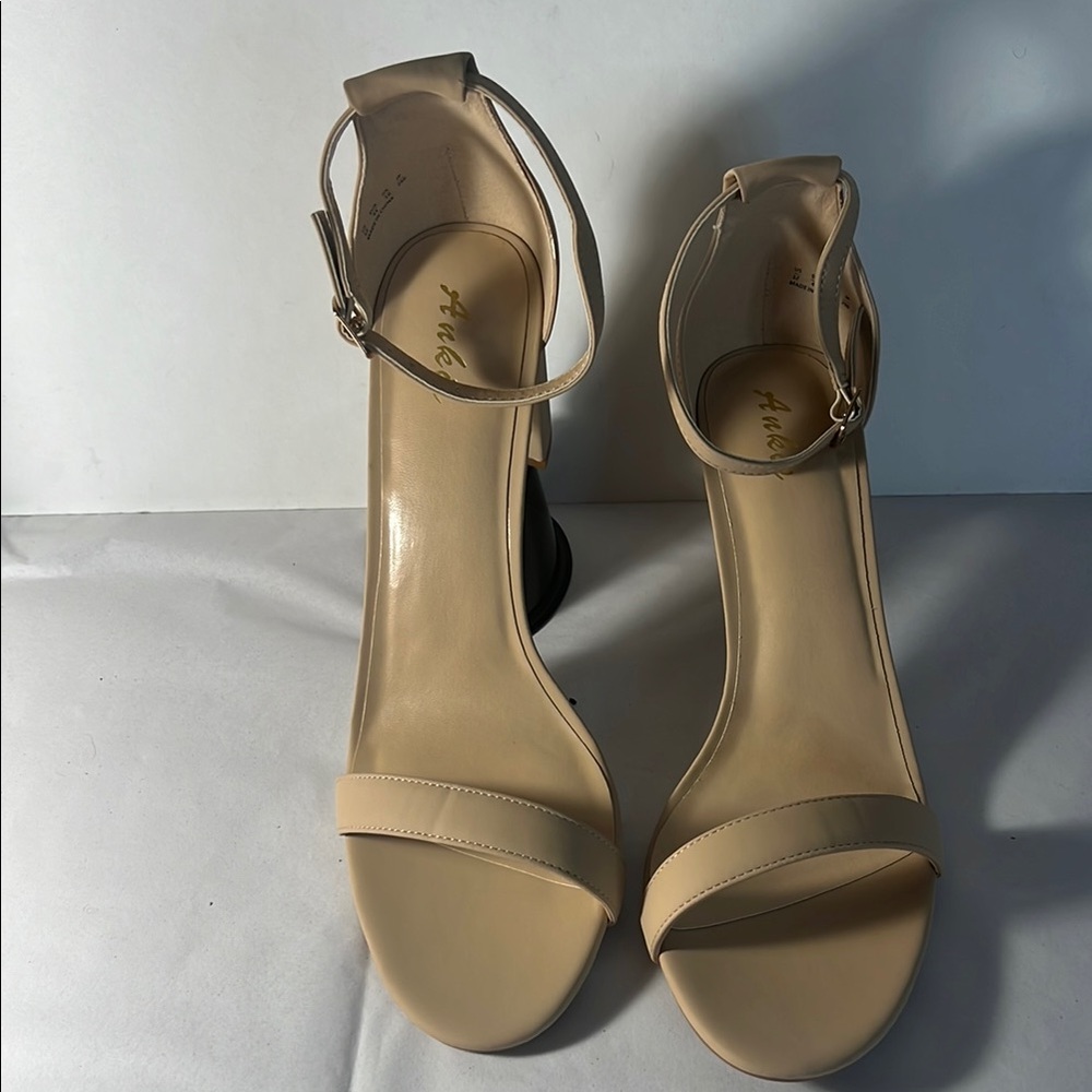 Ankis Ankle Strap Beige Women's Sandals